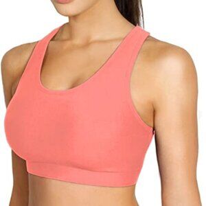 NWOT Terranova sports bra bright neon coral
